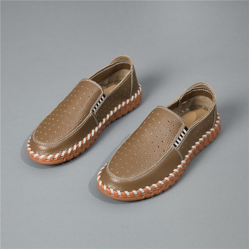 New Comfort Breathable Loafers New Men's Genuine Leather Espadrilles Shoes Male Walking Sneakers Footwears Zapatos Hombre