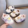 Baby Toddler Shoes Soft Sole Spring and Autumn Boys and Girls Baby Shoes Breathable Non-slip Mesh Cartoon Little White Shoes Sports Shoes