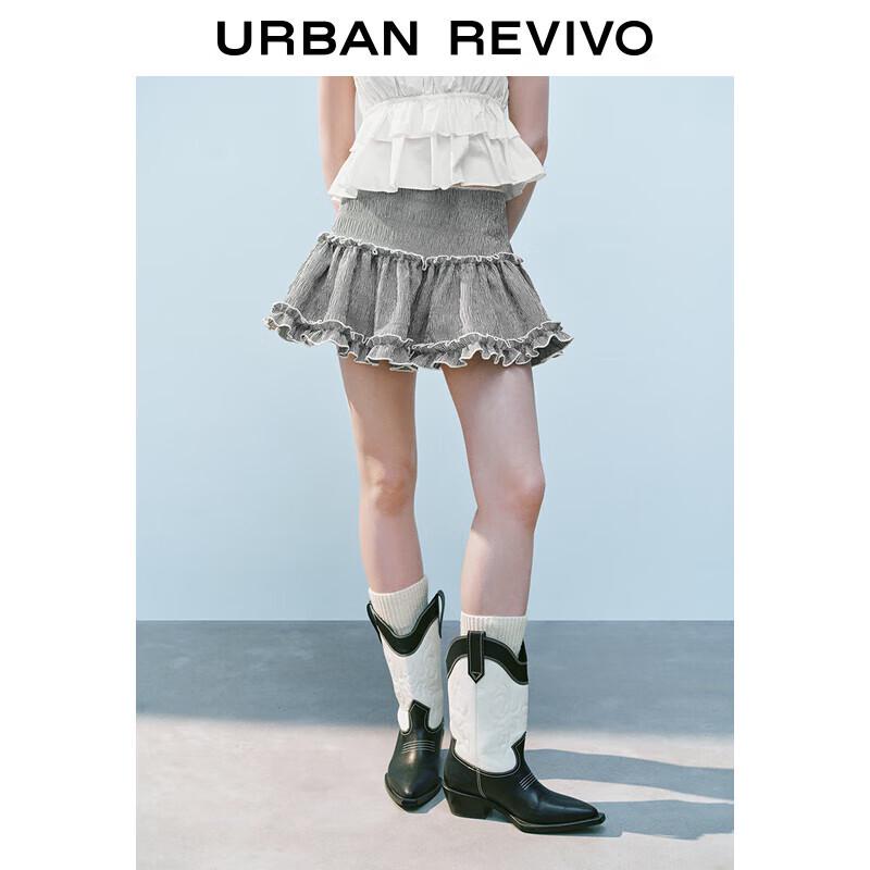 

UR Women s Retro Plaid Lace Mini Skirt L