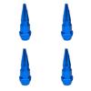 Bullet Valve Caps Car Motorcycle Wheel Tire Valve Caps Alloy Spike Shaped Aluminum Car Styling Auto Exterior Accessories 4Pcs