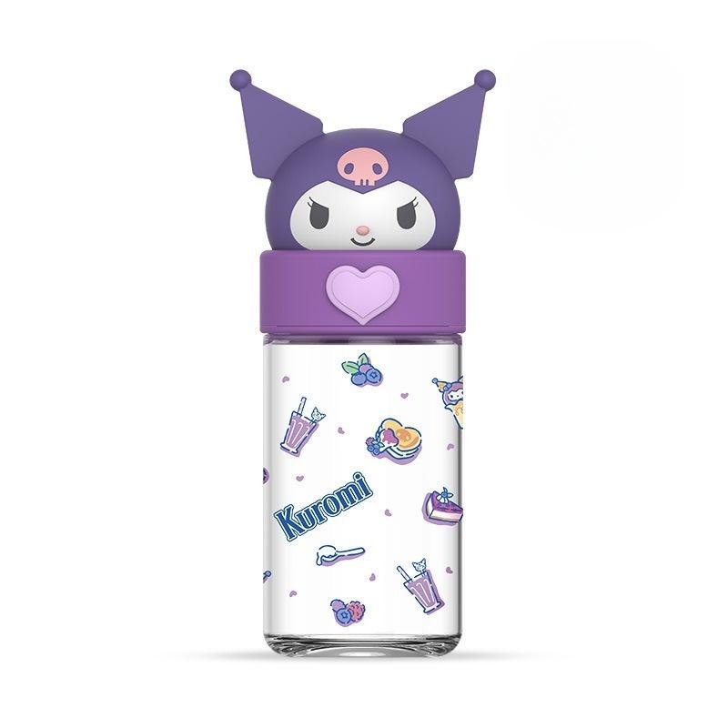 Cute Sanrio Kuromi Cinnamoroll Glass Water Bottle High Quality Cartoon Themed Cup