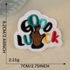 Original Cartoon Smiley Face Embroidery Patch for Clothing and Hats