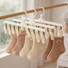 3 Pieces Detachable Sock Drying Rack Windproof Clothes Drying Rack Underwear Sock Clips  Balcony