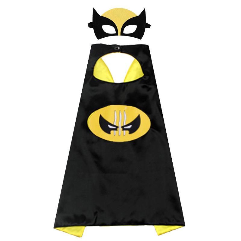 June 1 Kids' Hero Anime Cape: Cartoon Superman, Captain America, Hulk Costume