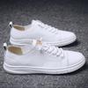 Men Fashion Lace-Up Genuine Leather Shoes Non-slip Wear-Resistant Sports Shoes Comfortable Flat Slip-on Casual Driving Shoes2024
