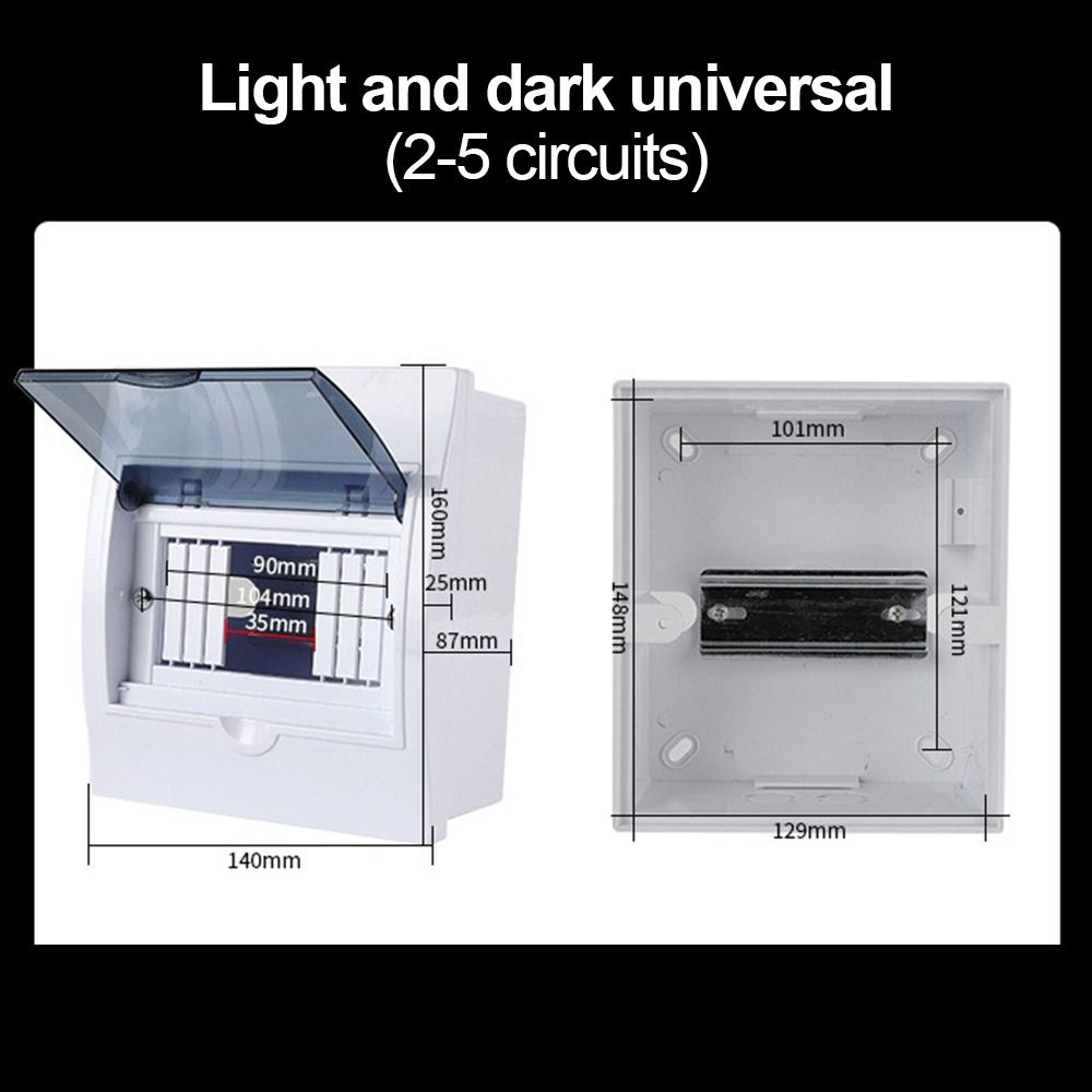 Plastic Power Plastic Junction Box Dustproof 2-16Ways Distribution Shield Waterproof Electrical Enclosure