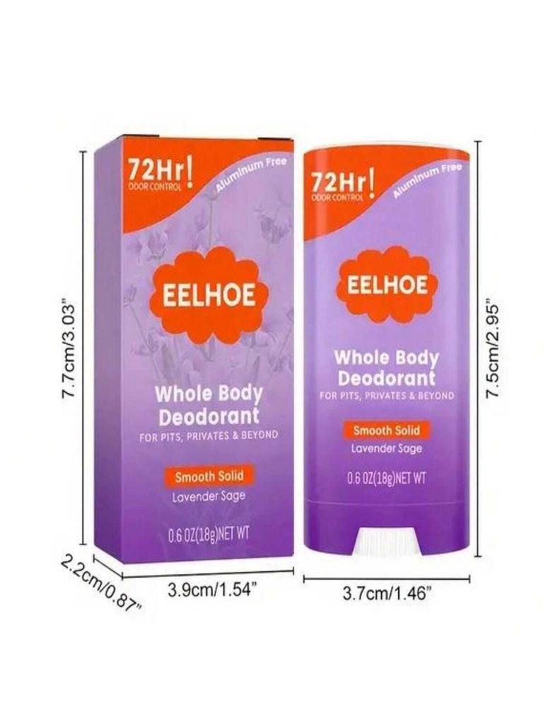 1 Purple Body Deodorant Stick With Fragrance, Fresh And Refreshing Fragrance, Covering Body Odor To