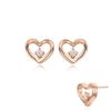 STONEHENGE Silver Heart Earrings Sc1430