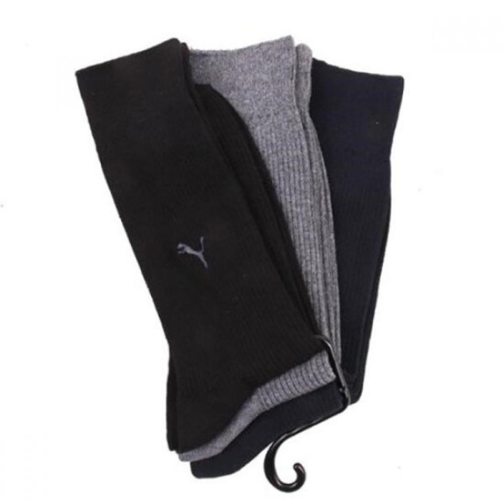 

Puma Носки Zq Puma 3 шт. в упаковке, ребристые носки с вышивкой Pus310 55 size:26