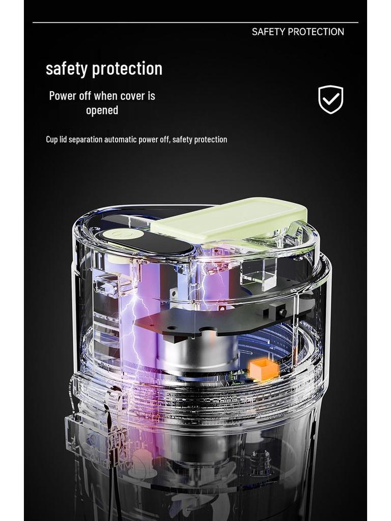 Portable Digital Fruit Juicer Cup - Multifunctional, Small, and Electric