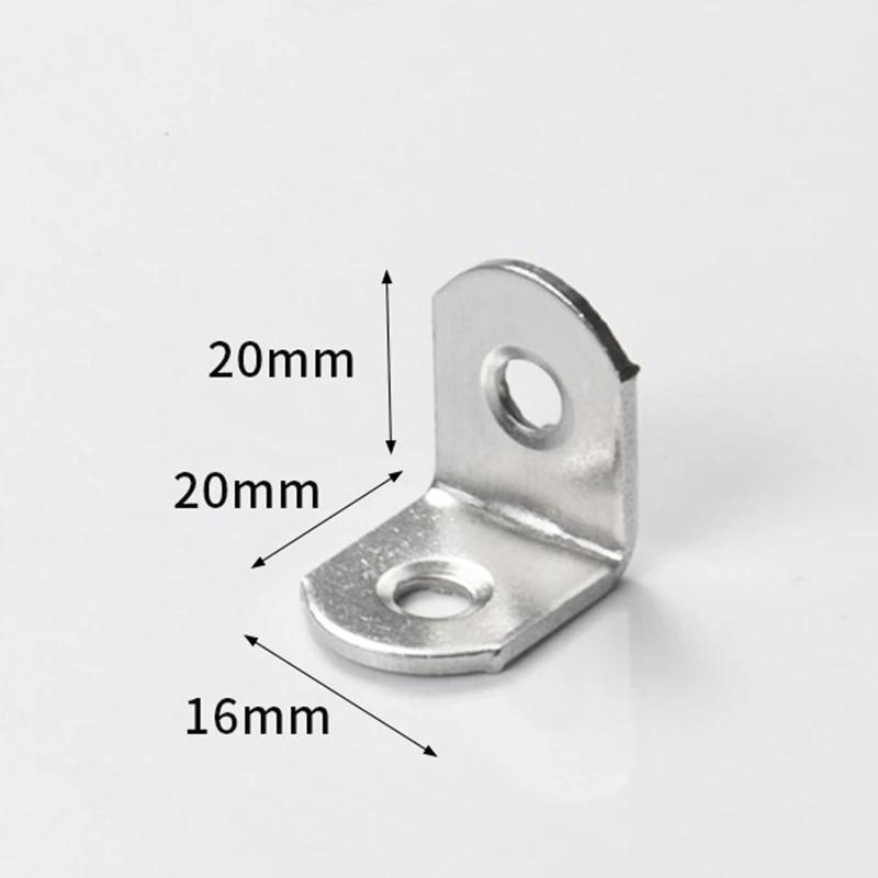 40pcs Stainless Steel L Brackets - Small Right Angle Corner Brace for Shelves, Wood Furniture, Chair