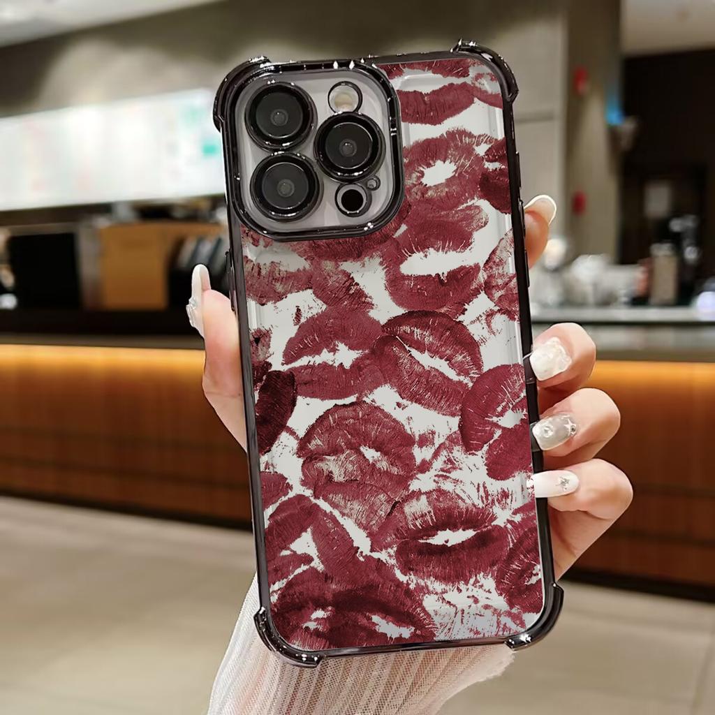 Case For Honor 400 PRO LITE MAGIC 7 X7D X9D X8C X8B X8A X9B X7A X6C X9A X6A X8 X5B X5C Lips Kiss Pattern Plating Cover