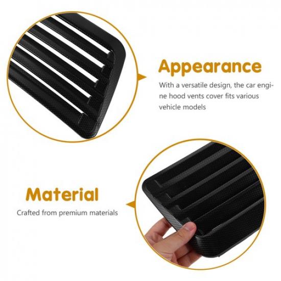 Hood Air Intake Car Ventilation Cover Automotive Outlet Decoration