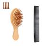 Jazolmky Bamboo Paddle Hair Hair Care Scalp Shoulder Easy Ergonomic Gentle On Suitable for Men and Comb Included Brush, Brush, & Massage, Anti-Static,