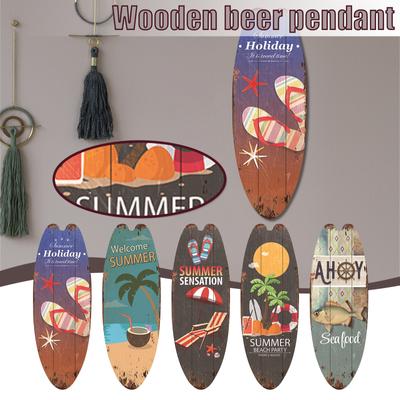 Panneau en bois Vintage pour planche de surf, décoration décontractée pour la maison, suspendu de Style plage
