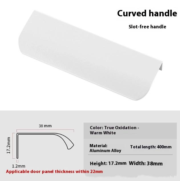 Verborgene Metall-Schubladengriffe, Moderne Schrankbeschläge für Kleiderschrank und Schubladen, 8 cm - 50 cm