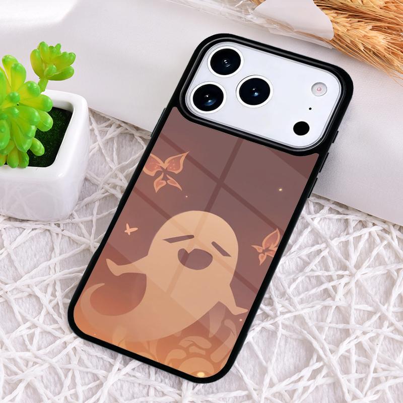 Cartoon Hu Tao Genshin Impact Phone Case for iPhone 17 Air 16 15 11 12 14 13 Pro Max Shockproof Cover