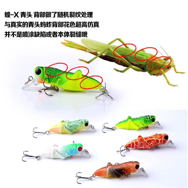 

1PCS Random Color Grasshopper Locust Bionic Insect Bait Fishing Supplies Tools