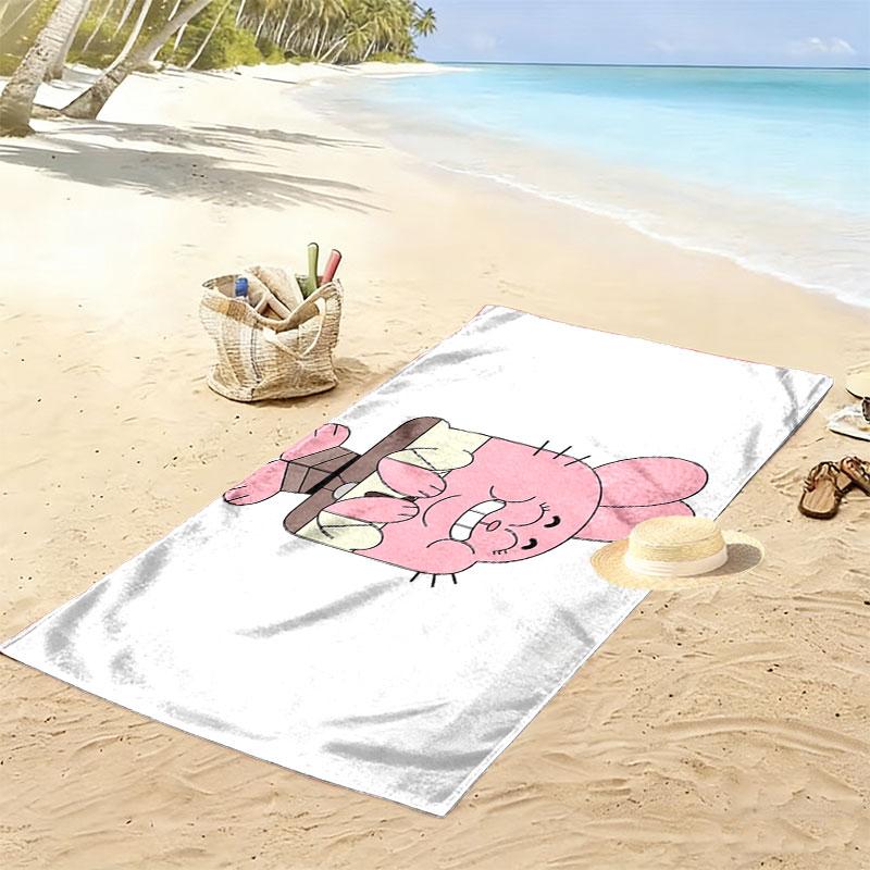 Richard Watterson Print Beach Towel, Large Soft Quick Dry Towel for Beach Camping Swimming