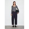 Japan Barrel Leg Cotton Chinos Navy