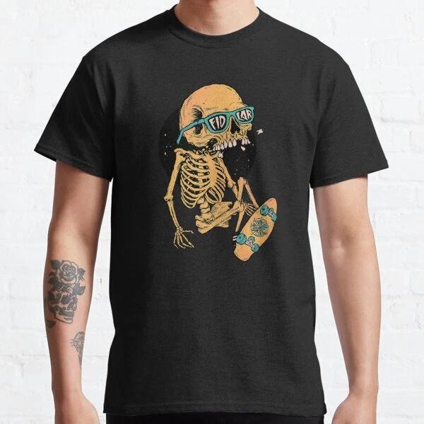 Skull skate art Design Best Gift Idea Classic T-Shirt S-3XL 2XL