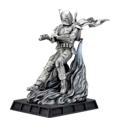 Estatueta de estanho Royal Selangor Boba Fett pronta para a batalha