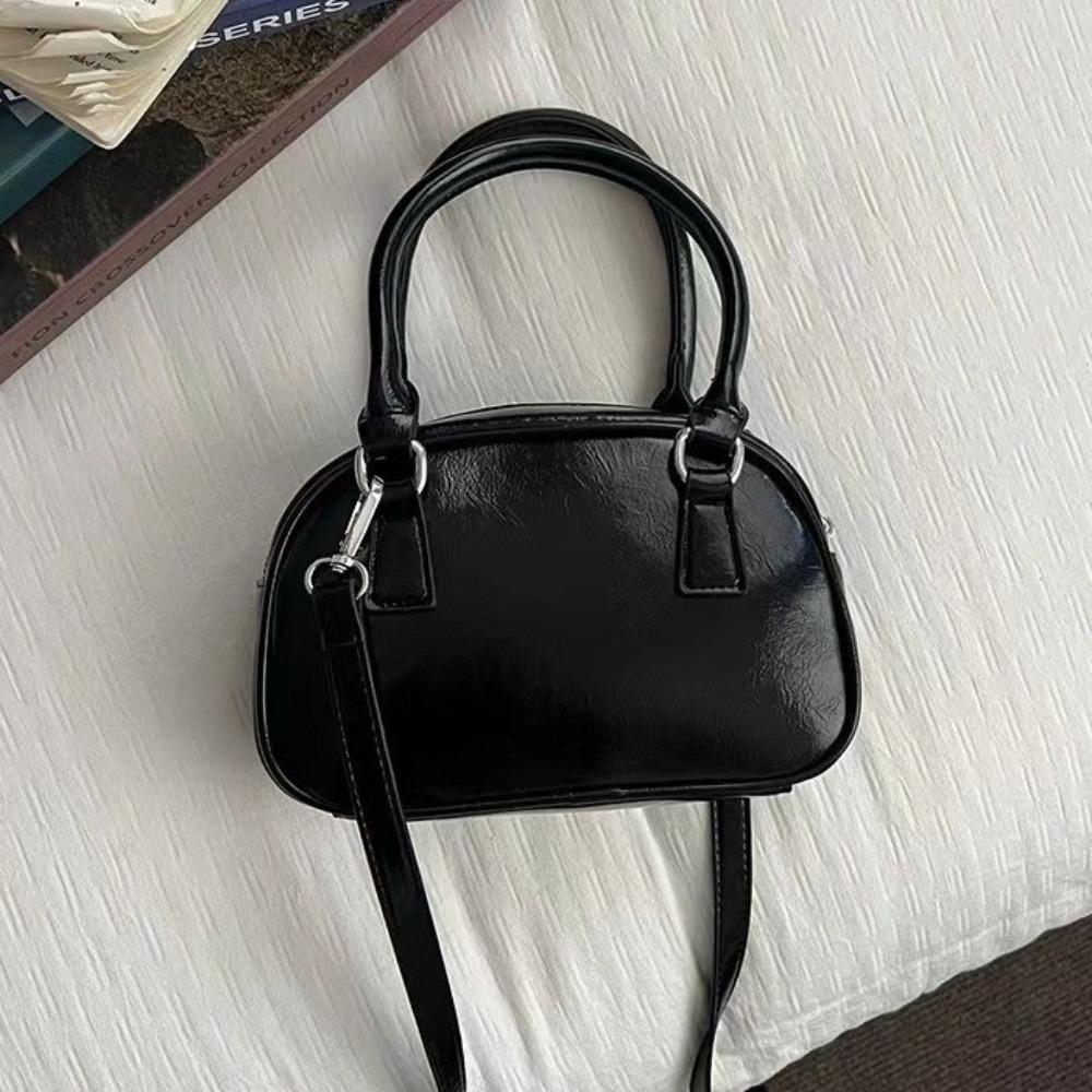 Korean Niche Bowling Bag Women's 2026 New Fashionable Hand-held Shell Bag Versatile Crossbody Bag Explosive Model