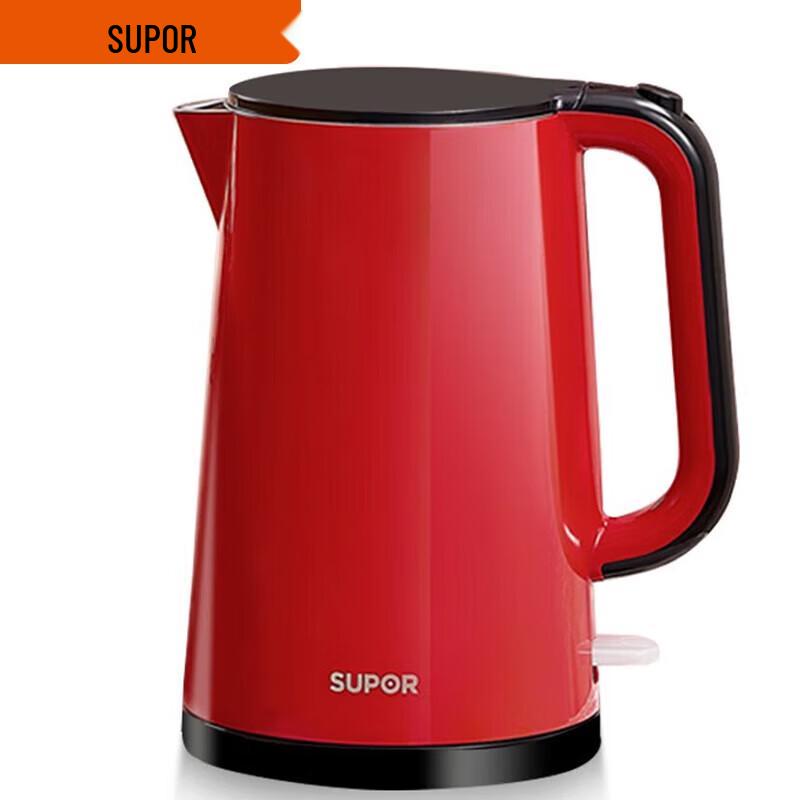 SUPOR 1.7L Electric Kettle SW-17E05E CN plug (adapter included)