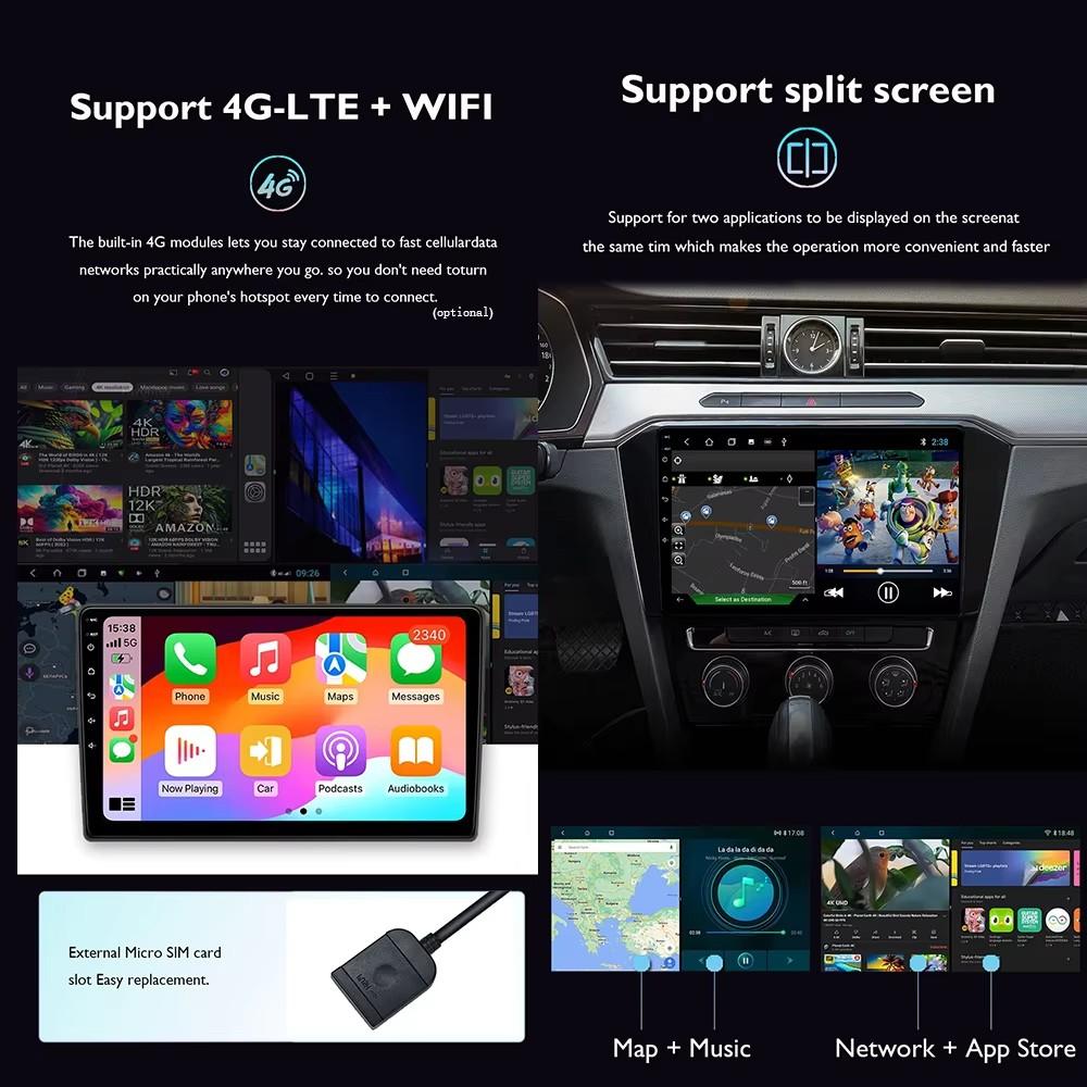 For Kia RIO Stonic YB 2016 2017 2018 2019 2020 2021 2022 Android 14 Carplay Auto Car Radio GPS Multimedia Video Player No 2 Din