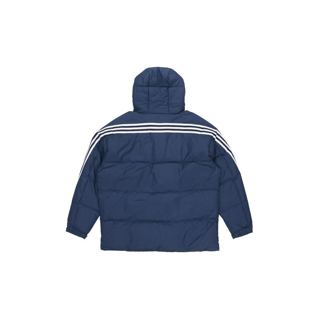 adidas Puffy Down Jacket With Hood Men Outerwear Blue H20756