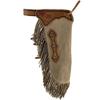 Custom Made Western Chinks Cow Leather Chaps Fringes Tooled Yoke Buckle Closure