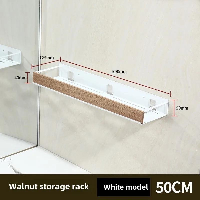 Černé rohové police do koupelny Kuchyňská nástěnná police Stojan na šampony do sprchy Koupelnové doplňky 40-60 cm