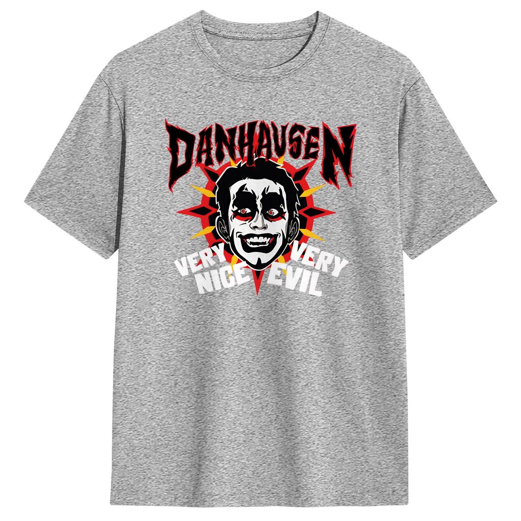 Very Nice Very Evil Danhausen Wrestling TShirts for Unisex Humorous Cotton Tees Crewneck Short Sleeve T Shirts Printing Clothes
