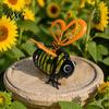 Helle Outdoor Bienenwegleuchten Solarbetrieben Hängeleuchten, Metall Federnde Federschmuckstücke, Wasserdichte Deko IP65 Lichterkette für Hinterhof Terrasse Verspielt