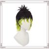 Demon Slayer Gyutaro Shabana Cosplay Parrucca Tatuaggio Adesivo Daki Brother Nero Capelli Verdi Nuovo Anime Kimetsu No Yaiba Upper Rank Six