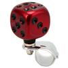 Dice Shape Car Steering Wheel Spinner Suicide Knob Labor Saving for Cars Trucks Tractors BoatsRed