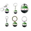 Syrische Flagge Anhänger Schlüsselanhänger Handgemacht Patriotischer Schlüsselhalter für Auto Dekoration Tragbarer Taschenanhänger Rucksack Zubehör