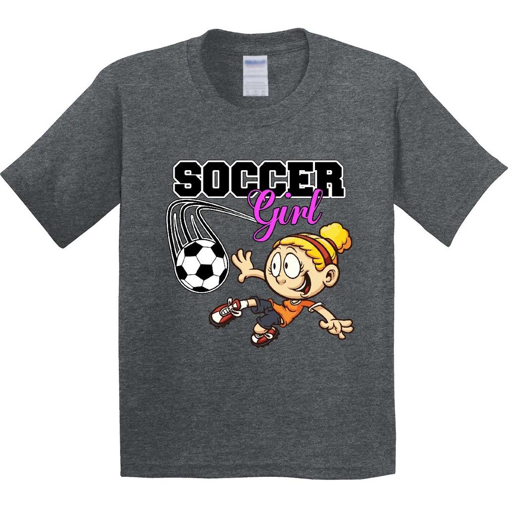Inktastic Soccer Girl Youth T-Shirt Sports Sport Tee Kids Children Child Tween
