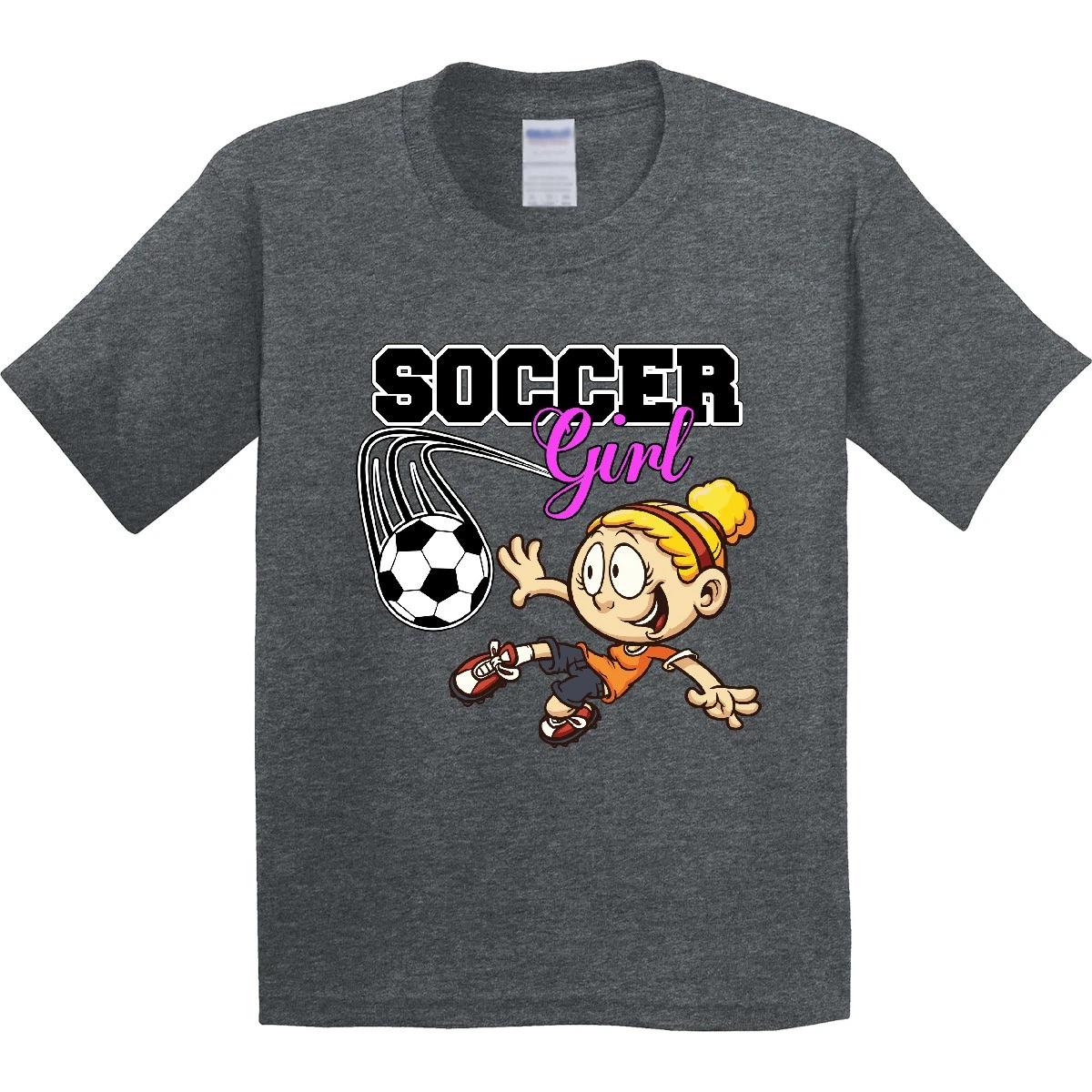 Inktastic Soccer Girl Youth T-Shirt Sports Sport Tee Kids Children Child Tween 100