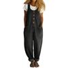 Women's Casual Retro Multi-Pocket Denim Jumpsuit