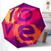 1pc Love Pattern  Automatic Umbrella | Portable 8-Rib Manual Open, Cute Birthday & Holiday Gift for Outdoor Yy260107128