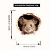 1PC Creative Mouse Hole Wall Sticker a Cute Mouse Design That Peeks Through a Hole Used for Fun Home Decoration in Living Room