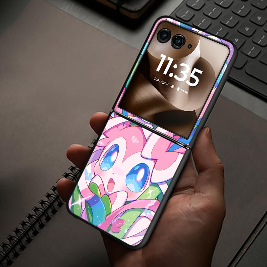 

Чехол для Motorola 50/60 50 60 Ultra Задняя крышка телефона Роскошный Funda Крутой Pokemon Пикачу Motorola Razr 60