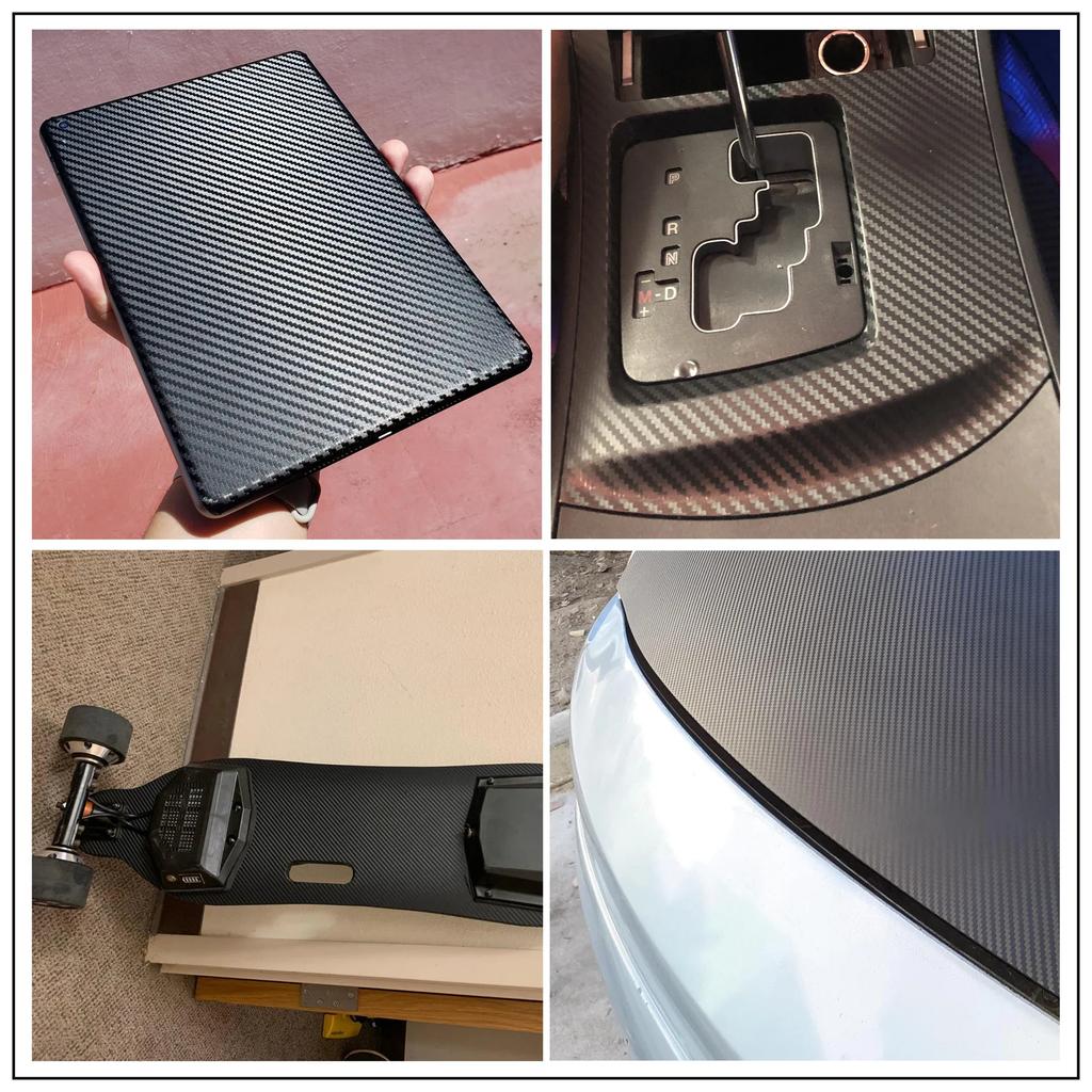 2D 3D 4D 5D 6D Gloss Carbon Fiber Vinyl Wrap Film Air Release Waterproof Sunscreen Fit For Car Motorcycle Laptop Phone Cover DIY