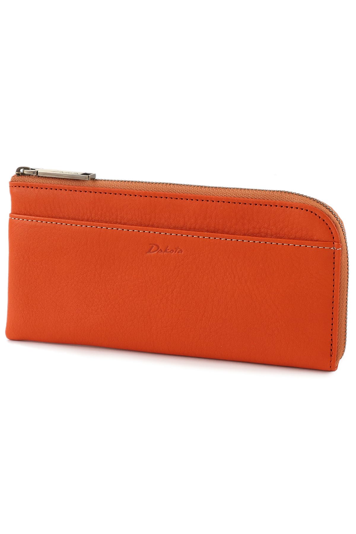 

Long Wallet Zipper Genuine Leather Orange [Dakota] L-shaped Women s DA-35881-34 помаранчевий