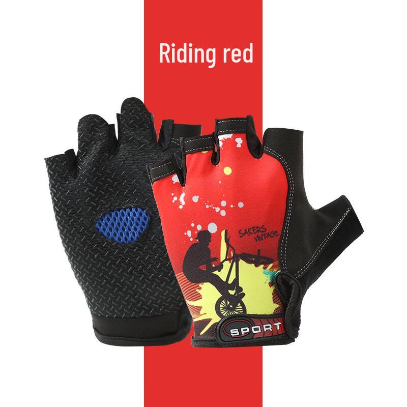 Men's Thin Half-Finger Cycling Gloves - Anti-Slip (4 Pairs)