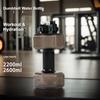 Fitness Dumbbell Shaped Water Bottle, Fillable Plastic Weight Training Dumbbell Cup, Large Capacity Outdoor Sports Drinking Flask