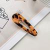 Barrette à cheveux en acrylique imprimé léopard: Barrette à frange rétro haut de gamme pour femmes