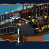 Building Block Pirate Stronghold Black Pearl Boat Royal Navy Warship Port Bricks Toy For  Children Gift