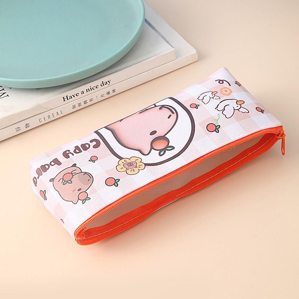 High Appearance Pen Bag Capybara Stationery Storage Pouch Cute Pencil Case  Office School Supplies